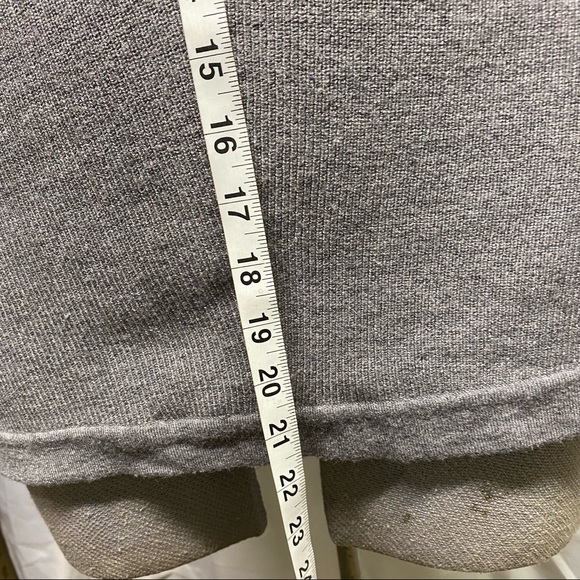 Renuar medium gray cowl neck sweater 3/4 sleeves - Picture 3 of 9